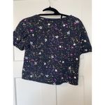 Cropped‎ Neon Stars Moon Space Size Small T Shirt Photo 2