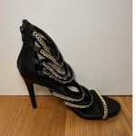 Charlotte Russe Shoes Womens Size 8 Gold Chain Strappy High Heel Sandals Party D Photo 4