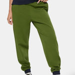 Revolve NWT x WEWOREWHAT slim leg jogger green/navy color block athleisure fall Photo 0