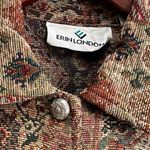 Erin London Vintage  Tapestry Jacket size small Jaquard Brown Tan Photo 1