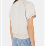 #7 NWT MOTHER The Short Sleeve Concert Tuck in Heather Oatmeal Gray Size XS Photo 2