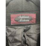 Vintage Stephanie Mathews Wool Trench Coat 10 Black Dark Academia USA Made Photo 8