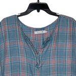 Billy‎ T Shirt Dress Size Small Blue Pink Plaid Pockets Lyocell Womens SS Photo 1