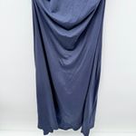 Pinkblush  Navy Blue‎ Maternity Maxi Dress Women’s Size Small Ruched Sides Photo 2