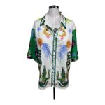 Celestial Fantasy Dragon Print Pajama Set Shirt Shorts Medium Loungewear Unisex Photo 6