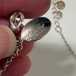 White House | Black Market  Layered Disc Bib Necklace Earrings Set silver gold tone Photo 9