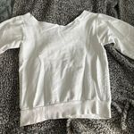 York Maine off the Shoulder Sweatshirt White Photo 1