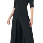Kay Unger Davina Walk Thru Jumpsuit Women's 6 Black Formal Cocktail Party NWT Photo 0