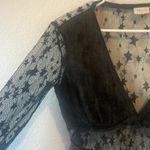 Le lis  black sheer long sleeve bodysuit Medium Photo 1