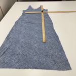 Victoria's Secret Dress Womens Medium Blue Floral Maxi Slit Lace Trim Y2K Photo 5