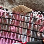 BOBBIE BROOKS Bohemian Coquette Sleeveless Silky Mini Dress Women’s Sz M EUC Pink Size M Photo 3