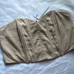 Aakaa Boutique Tan Corset Top Photo 0