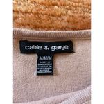 Cable & Gauge NWOT   knitted Dusty Rose  blouse Photo 1