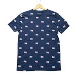 None American Flag Short Sleeve T-Shirt Womens Size Small Navy Blue USA Patriotic Tee Photo 3