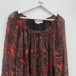 Cathy Daniels  Vintage Paisley Top Rhinestone Sparkle Red Multi Size 3X Plus Photo 1