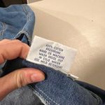 Vintage Denim Cotton Zip Up Sports Football Embroidered Jean Shirt Size Large Blue Photo 5