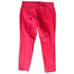 Eileen Fisher  Women’s Size 10 Watermelon Red Cotton Blend Skinny Jeans Photo 2
