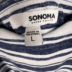 Soma Dress Blue / White V-Neck Pullover Sleeveless Long Maxi sz Large Coastal Photo 13