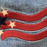 Vintage Christopher & Banks Denim Shirt Jacket Chambray Patriotic Americana Blue Size M Photo 11