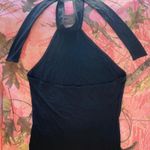 MNG Jeans true vintage black tie halter neck top Photo 5