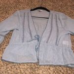 Tobi Blue Open Front Blouse Photo 0