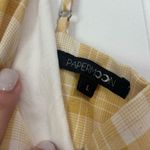 PaperMoon  Yellow Plaid Babydoll‎ Tank Large Photo 1