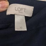 Loft ✅ Navy Blue Pencil Skirt Hidden Pockets Preppy Academia Work Office Photo 4