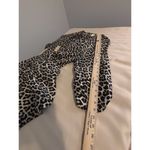 H&M Floral Dress Women’s M Animal Print Round Neck Balloon Sleeves Keyhole Back Photo 9