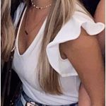 TCEC  Bodysuit White Ruffles Photo 5