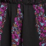 Free People  Black and Purple Floral Mini Dress Photo 4