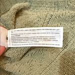 Hollister Cropped Cable Knit Sweater Sage Green V-Neck Size Small Photo 3