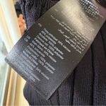 SANDRO PARIS Western Rhinestone Collar Ribbed Polo Shirt Size 1 / Small Black Photo 6