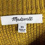 Madewell Province mustard yellow cross back pullover sweater crew XS Photo 6