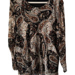 Christopher & Banks  Witchy Grunge Whimsigoth 3X Black Paisley‎ Boho Sheer Photo 0