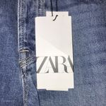 ZARA NWT Women's The High Rise Straight Medium Wash Blue Denim Jeans Photo 6