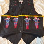 Karen Scott Vintage Christmas Vest Pipers 12 Days Of Christmas Women’s Large Photo 4