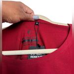 Alphalete cotton Blend Oversized tee Ruby Red burgundy Curved Hem Size M NEW Photo 8