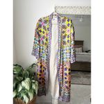 ZARA  Satin Effect Printed Belted Kimono Robe Photo 2