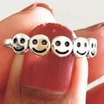 None Sterling silver smiley faces ring Photo 0