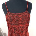 Vintage Step In Style Red & Black Embroidered Dress Size XS Photo 3