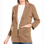 J.Crew Sophie Brown Herringbone Cotton Merino Wool Sweater Cardigan Blazer Photo 0