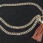 Nine West Gold Chain Fashion Belt Photo 0