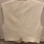 Endless Rose  White Cropped Blazer Vest Photo 1