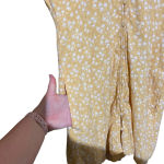 Abercrombie & Fitch Abercrombie & Fitch Yellow and White Floral Button Up Dress Size Small Photo 3