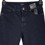 EXPRESS  SZ 2R ‘90s Skinny High-Rise Jeans Pockets Slit Dark Wash Blue New Womens Photo 1