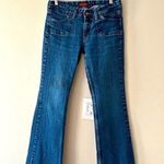 Levi's 545 Low Boot Cut Jeans Womens Size 8 Stretch Y2K Casual Dark Wash Vintage Photo 0