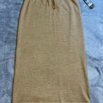 Jones New York NEW! 100% Merino Wool Maxi Skirt SMALL khaki/tan Photo 0