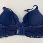 Aerie Heathered Dark Blue & Lace Lightly Lined Bra Photo 1