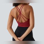 Halara  Seamless Low Support Ruched Double Straps Backless Crisscross SportsBra,S Photo 1
