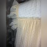 Storia  Beige Polka Dot Tulle Blouse Photo 6